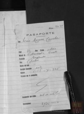 Moreno Caveda, Luis - Pasaporte