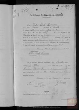 Sordo Romano, Pedro - Cédula de nacionalidad