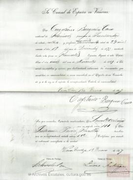 Barquín Cano, Cayetano - Cédula de nacionalidad