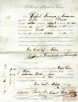 Fernández Fernández, Rafael - Cédula de nacionalidad