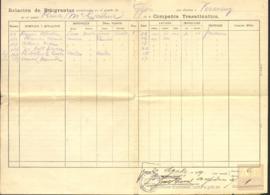 58-Lista de embarque de emigrantes