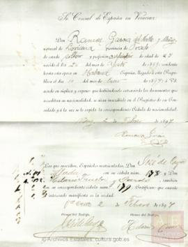 García del Valle Muñiz, Ramón - Cédula de nacionalidad