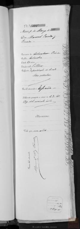 Manuel Posada Posada. Pasaporte