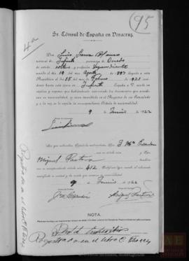 Sierra Blanco, Luis- Cédula de nacionalidad