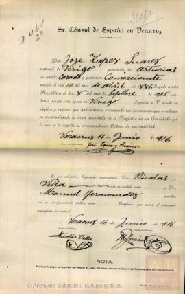 López Suárez, José - Cédula de nacionalidad