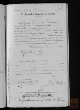 Ruisánchez Turanzas, Paulino- Cédula de nacionalidad