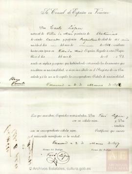 López, Casto - Cédula de nacionalidad