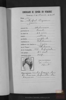 Piqueras García, Rafael - Pasaporte