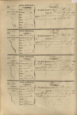 169v  Libro registro de pasaportes para ultramar