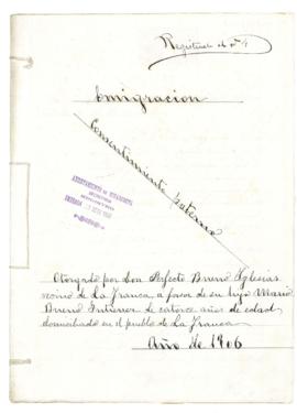 Mario Bueno Gutiérrez. Permiso para embarcar.