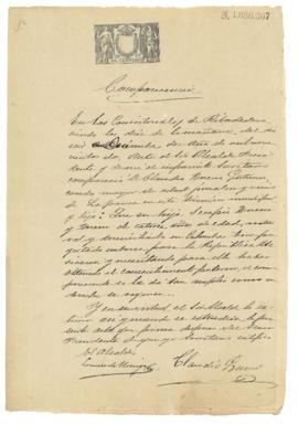 Serapio Bueno Bueno. Permiso para embarcar.