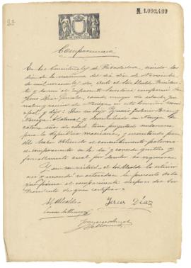 Ignacio Federico Díaz Noriega. Permiso para embarcar.