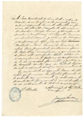 Constantino Torre García. Permiso para embarcar.