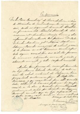 Manuel Estrada Martínez. Permiso para embarcar.