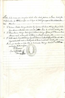 Mateo María Escalante Noriega. Quintas 1882