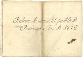 Indalecio Noriega Colombres. Padrón 1870
